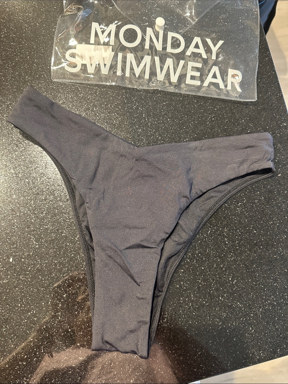 Monday Swimwear black High-Cut Bikini Bottom